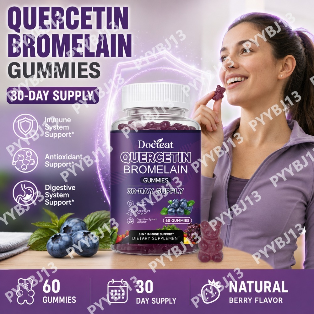 Wellness Quercetin - 도크티어트 퀘르세틴 브로멜라인 구미 (비타민 C,